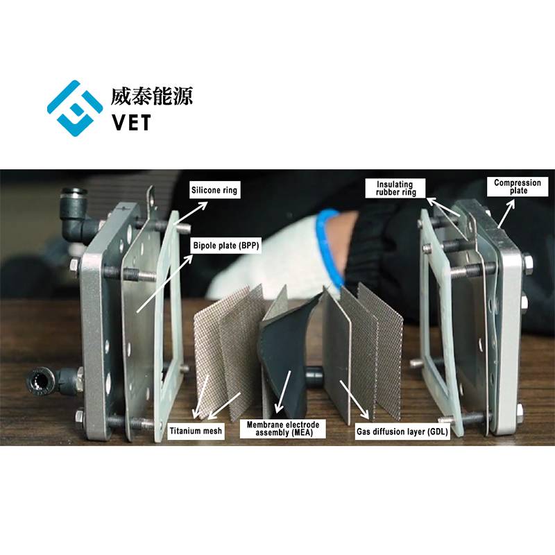Složení a pracovní princip elektrolyzer produkce vodíku PEM